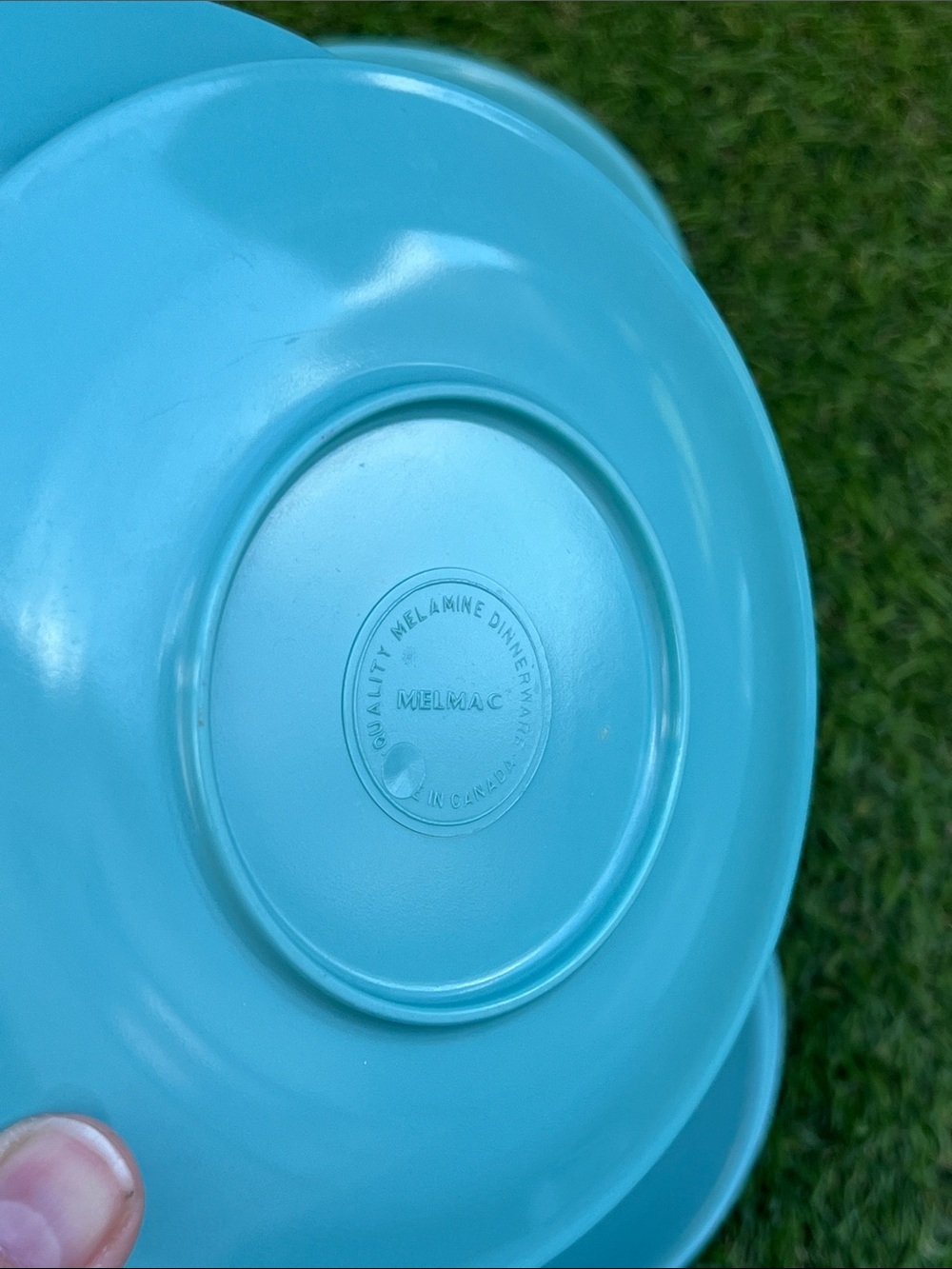 VINTAGE Melmac random kitchen dish lot made in Canada 🍁 MCM turquoise blue - Picture 5 of 8